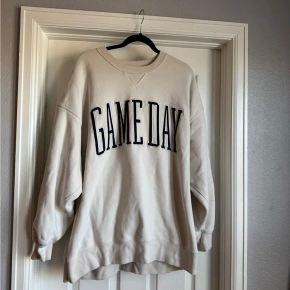 Abercrombie and Fitch Game Day Sunday Crew Sweatshirt XXL - Picture 6 of 9